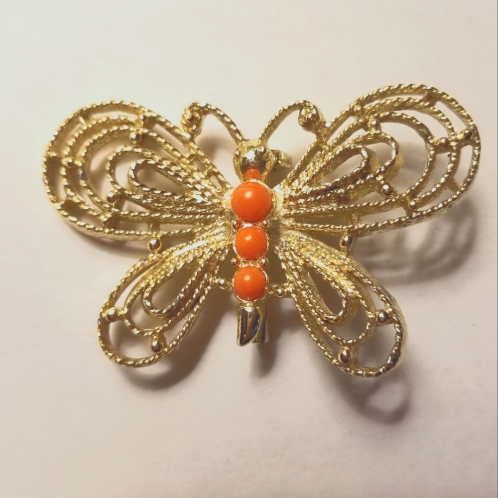 Vintage Butterfly Brooch Pin